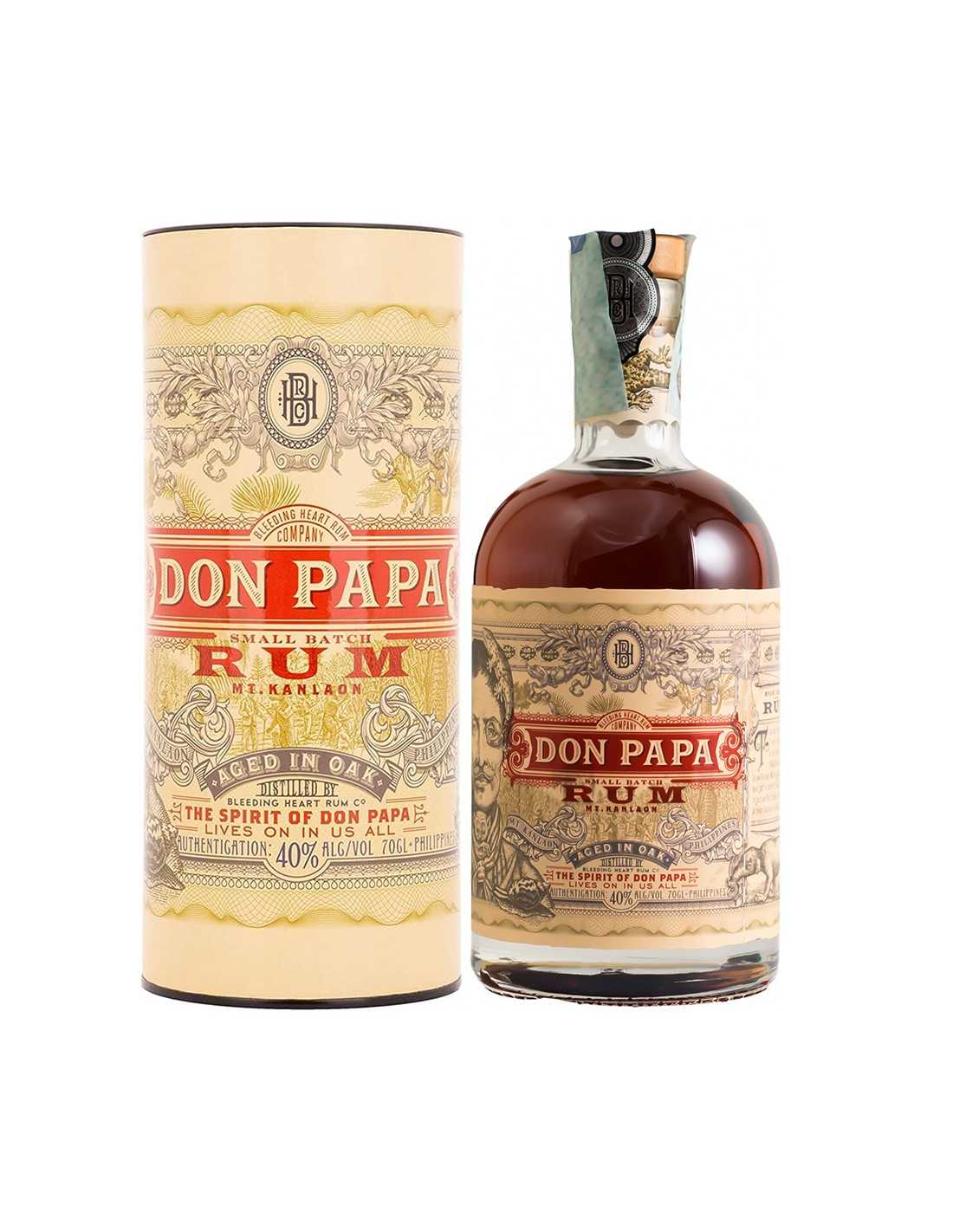 Rum Don Papa 10 Anni 70 cl The Bleeding Heart Rum Co.