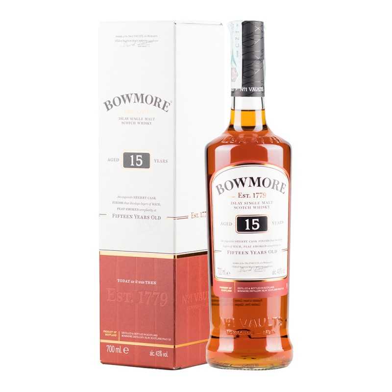 Bowmore Islay Single Malt Scotch Whisky 15 Years Old