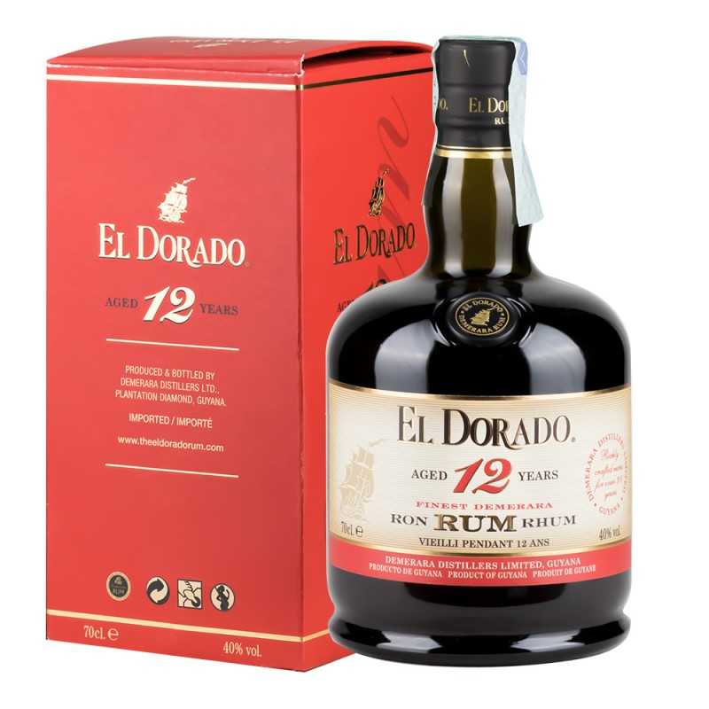 Rum Demerara El Dorado 12 anni (con astuccio) 70 ml