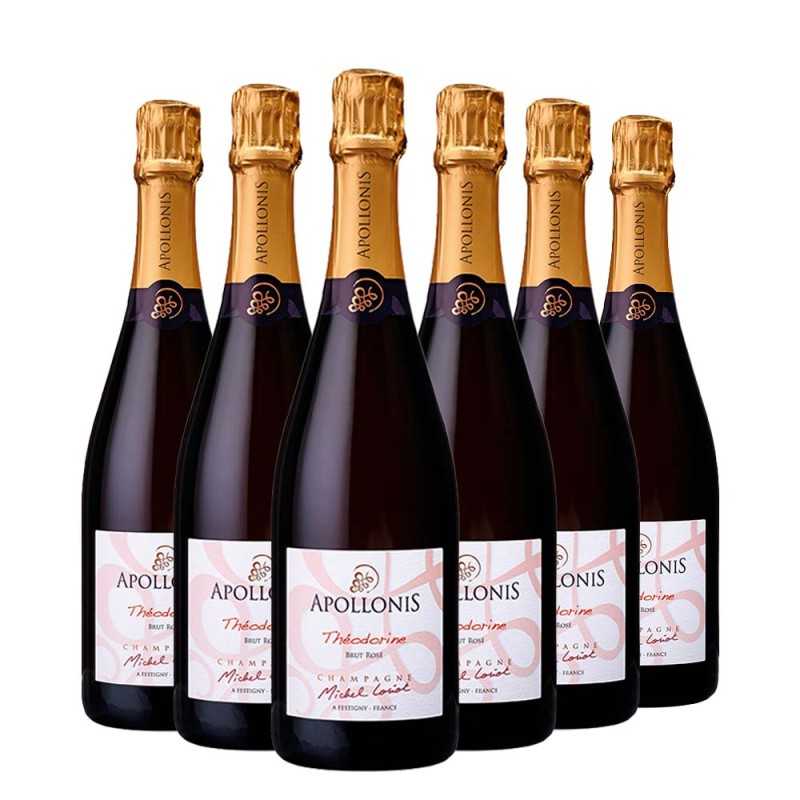 Champagne Theodorine Rosè Brut Box da 6 bottiglie