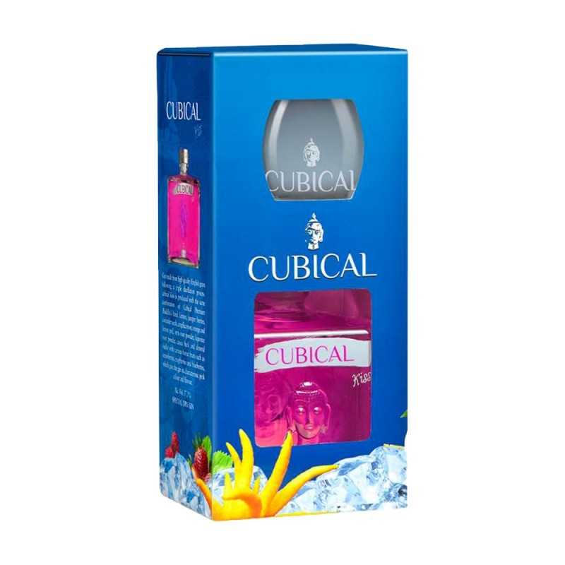 Gin Cubical Kiss Special Pack con 1 bicchiere 70cl